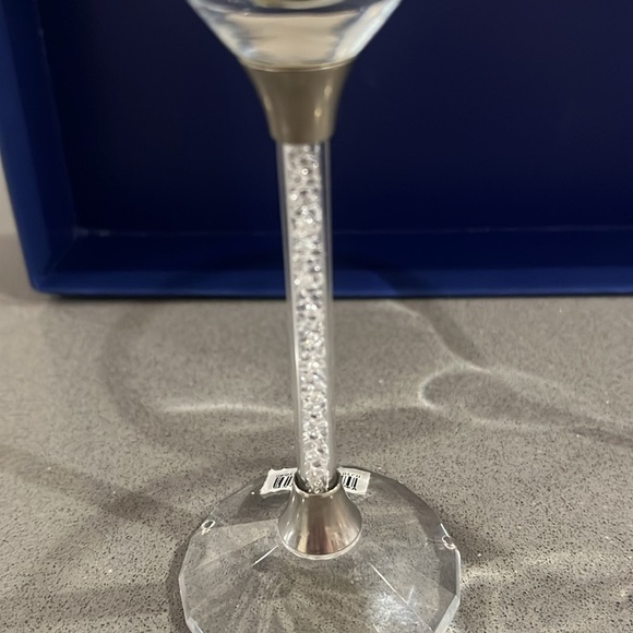 Ships Dec 4 Czech Martini Glasses with Crystal-Filled Stems - Picture 12 of 16